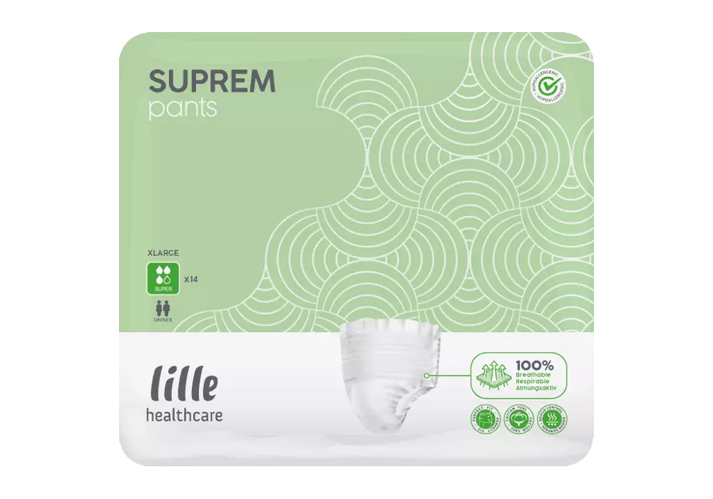 LILLE -  Slip absorbant Suprem Pants Super - Sachet de 14 pièces