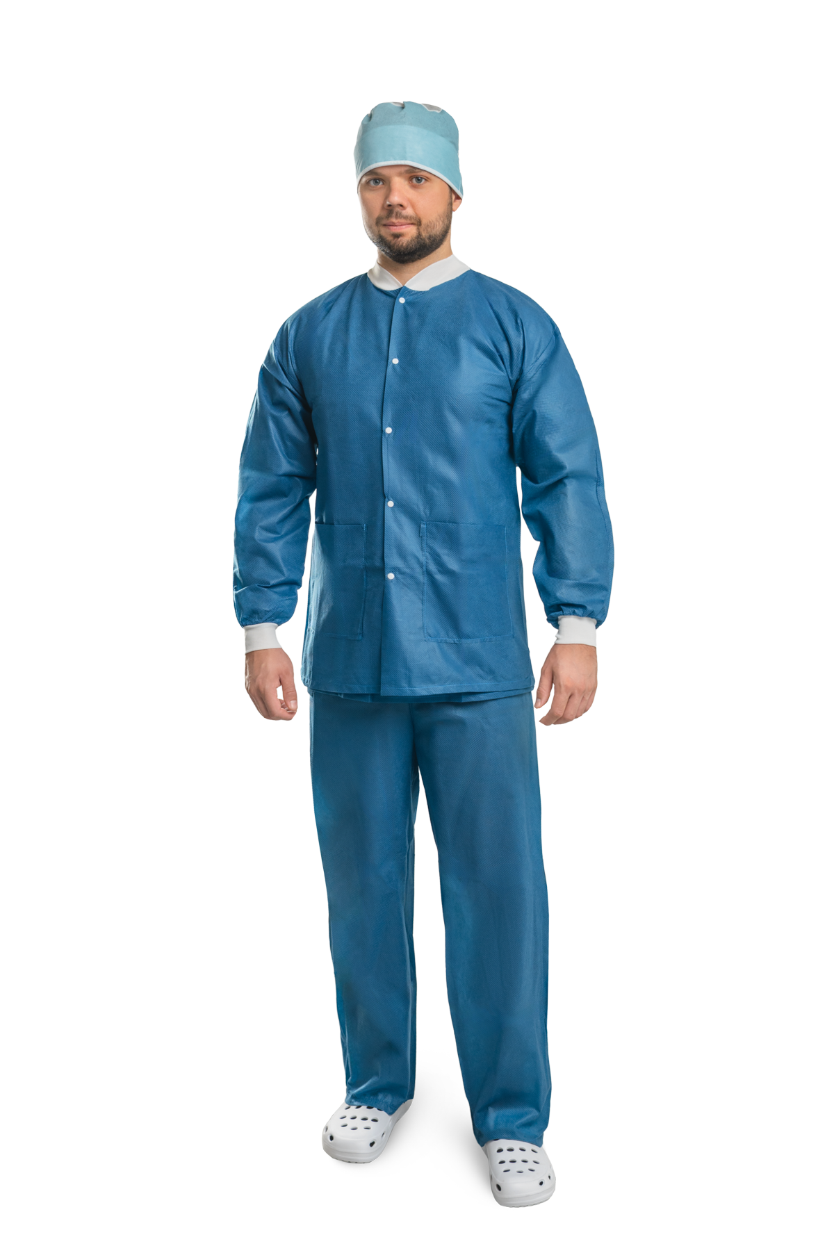 Zarys previoMedical - Chemise à manches longues pour salles d'opération, non stérile - Carton de 50 unités