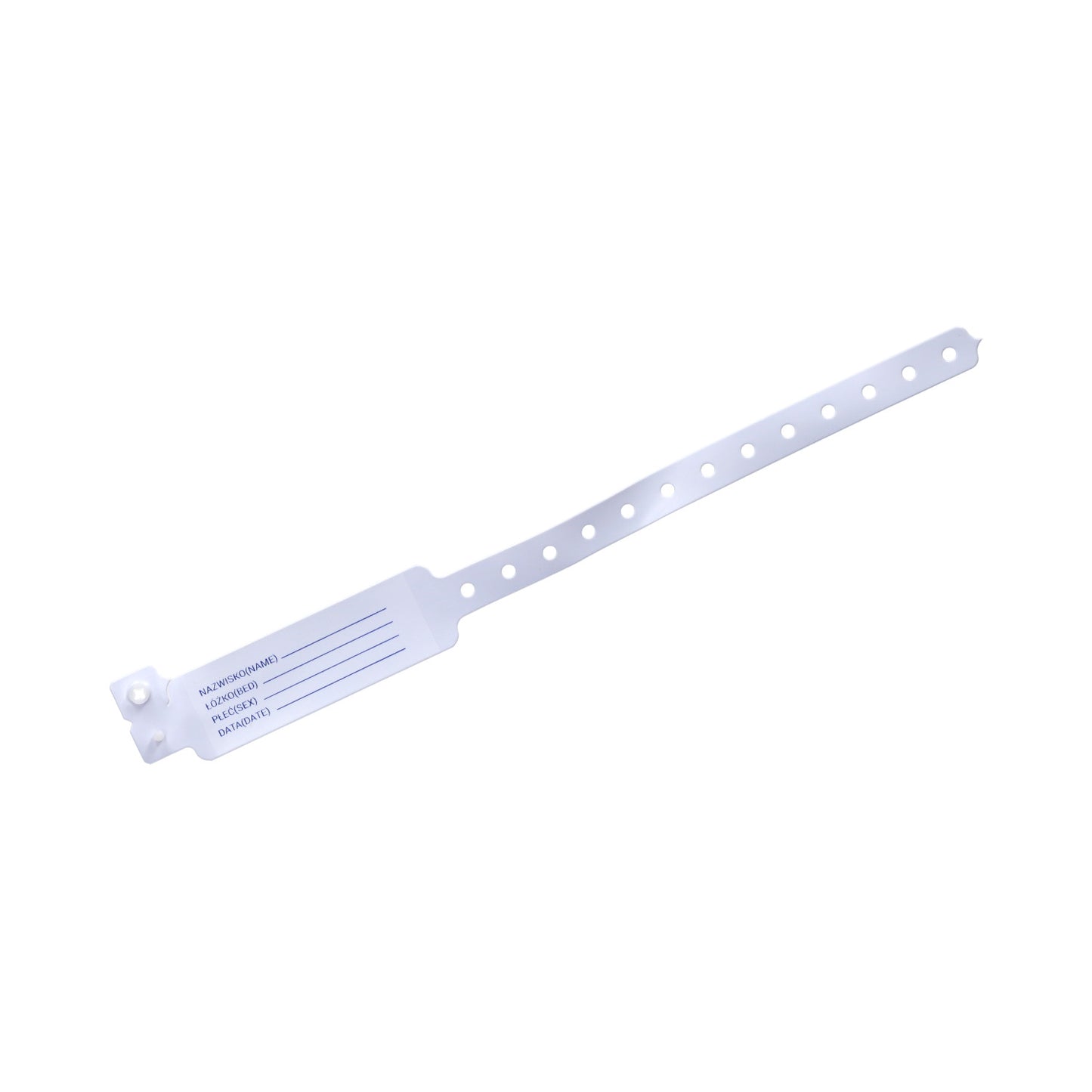 Zarys Bracelet d'identification pour enfants et adultes, type carte à insérer, non stérile, bleu, sans phtalates - Boîte de 100
