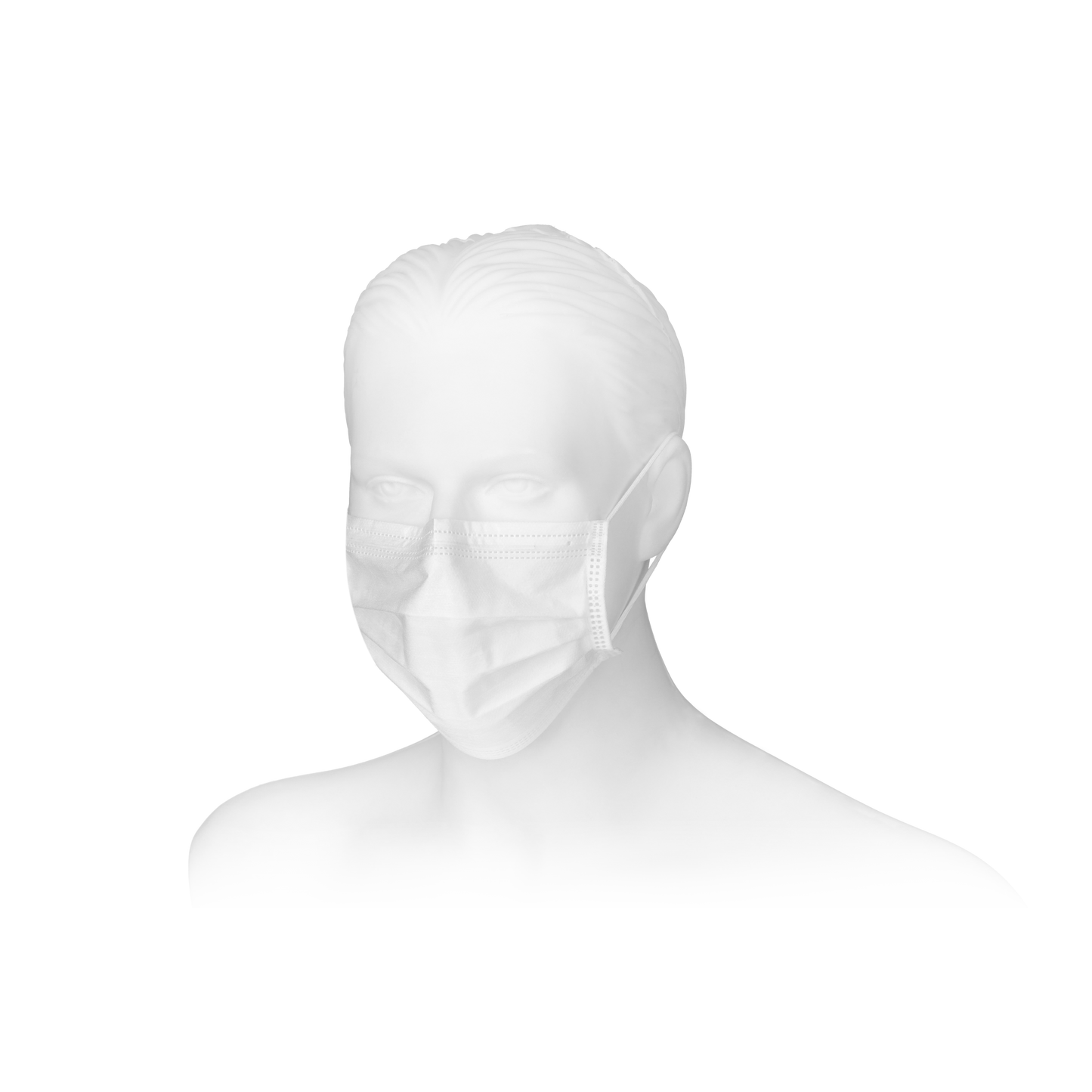 Zarys VitaHealth - Masque médical avec boucles d'oreilles, type II, blanc - Carton de 100 boîtes de 10