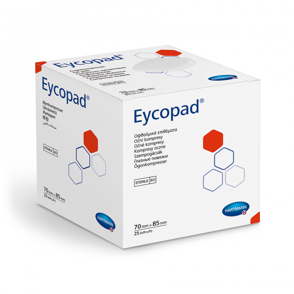 HARTMANN - Compresses oculaires Stériles - EYCOPAD - Boite de 25 pièces