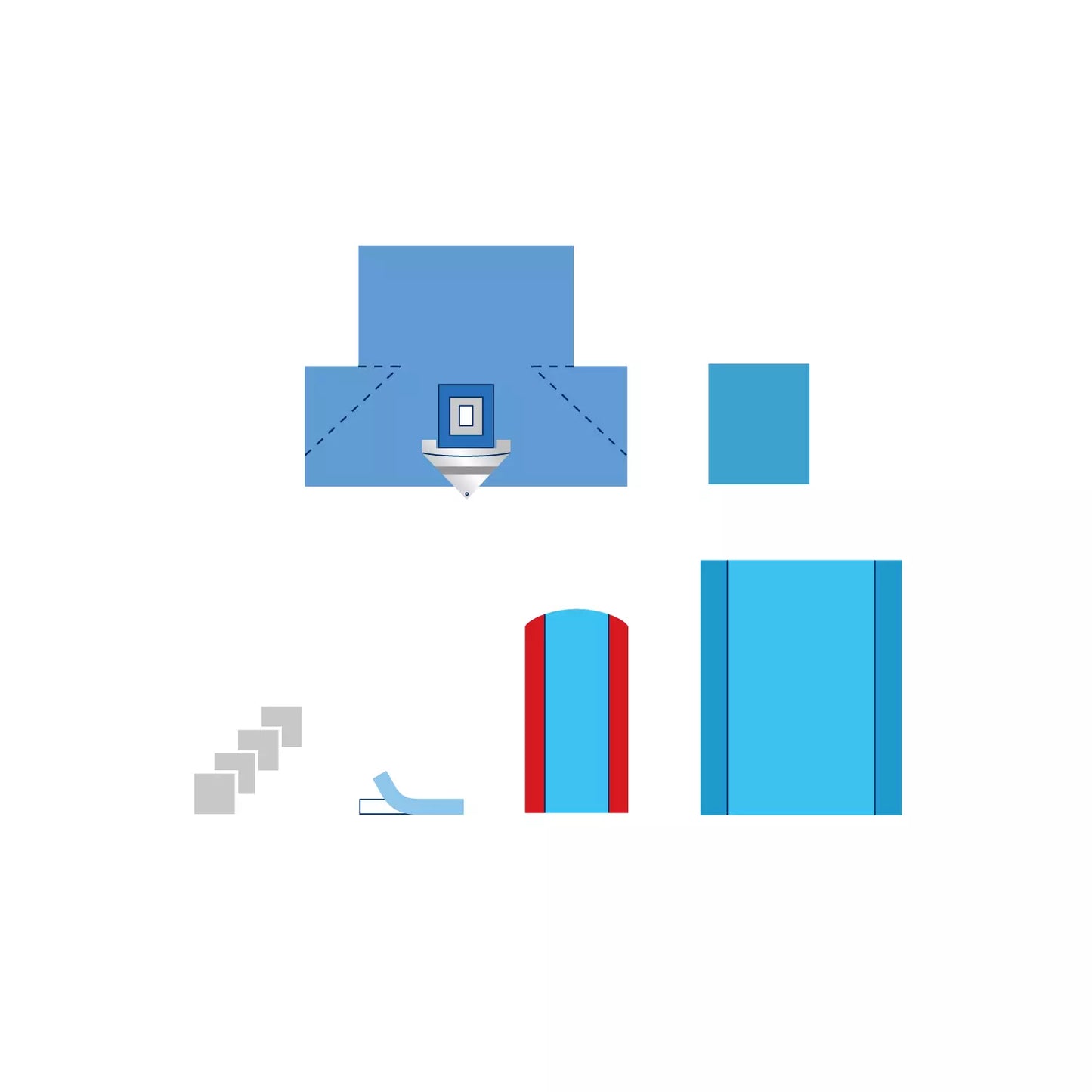 Kit de gynécologie avec champ intégré avec couvre membres, fenestration périnéale adhésive pochette de collecte de liquides avec filtre, serviettes absorbantes, ruban OP, housse mayo et housse de table - 1 kit