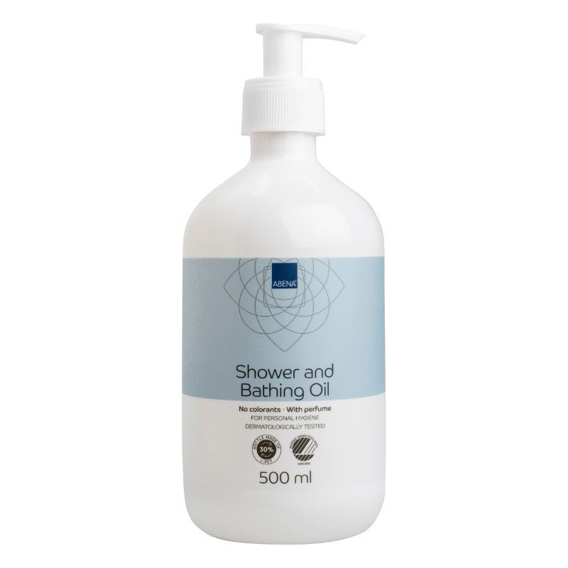 Abena - Huile bain douche 500ml parfumée et sans colorant - 1 pièce