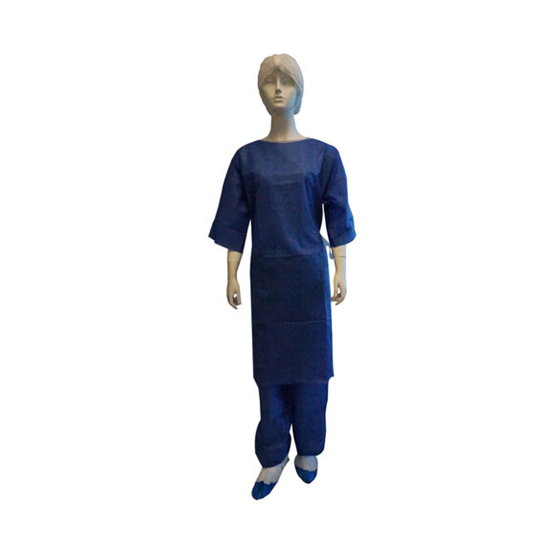 Abena - Kit ambulatoire adulte avec charlotte, chemises manchette courtes, pantalon, sur-chaussures - Par kit