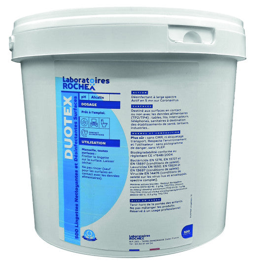 Abena - Lingettes désinfectantes Duotex - 1 pot de 500 pièces