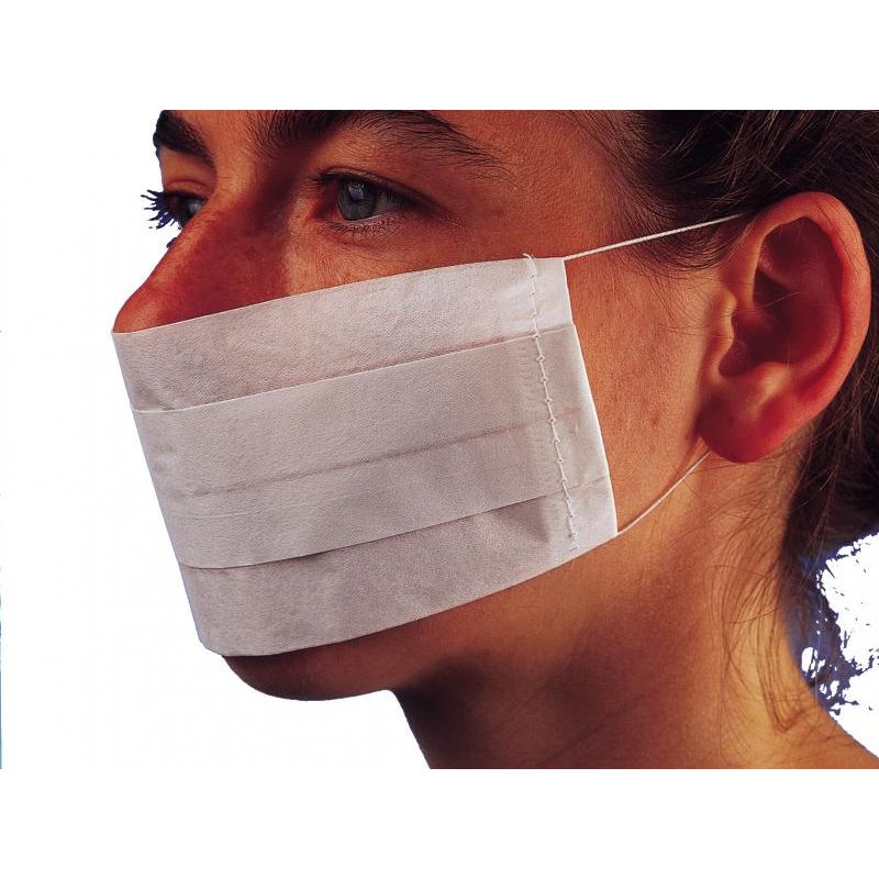 Comed - Masques visiteurs 2 plis blanc - Boite de 100 pièces