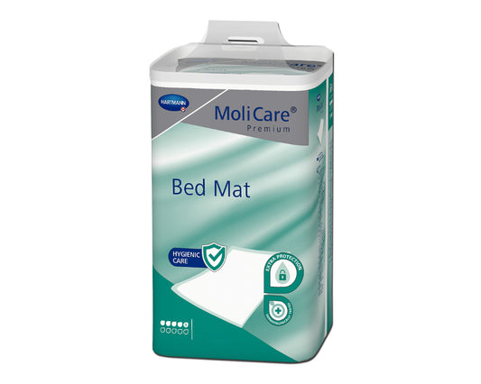 HARTMANN - MoliCare - Alèse de protection 5 gouttes  60 x 60 cm - Premium Bed Mat - Carton de 3 Sachets de 60 pièces