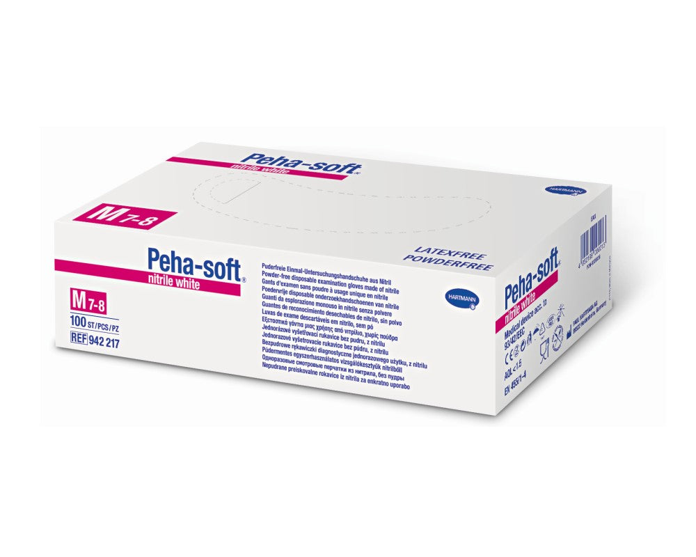 HARTMANN - Gant d'examen en nitrile non poudré Peha-soft nitrile blanc - Boite de 200