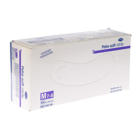 HARTMANN - Gant d'examen en nitrile non poudré Peha-soft nitrile PF - Boite de 100