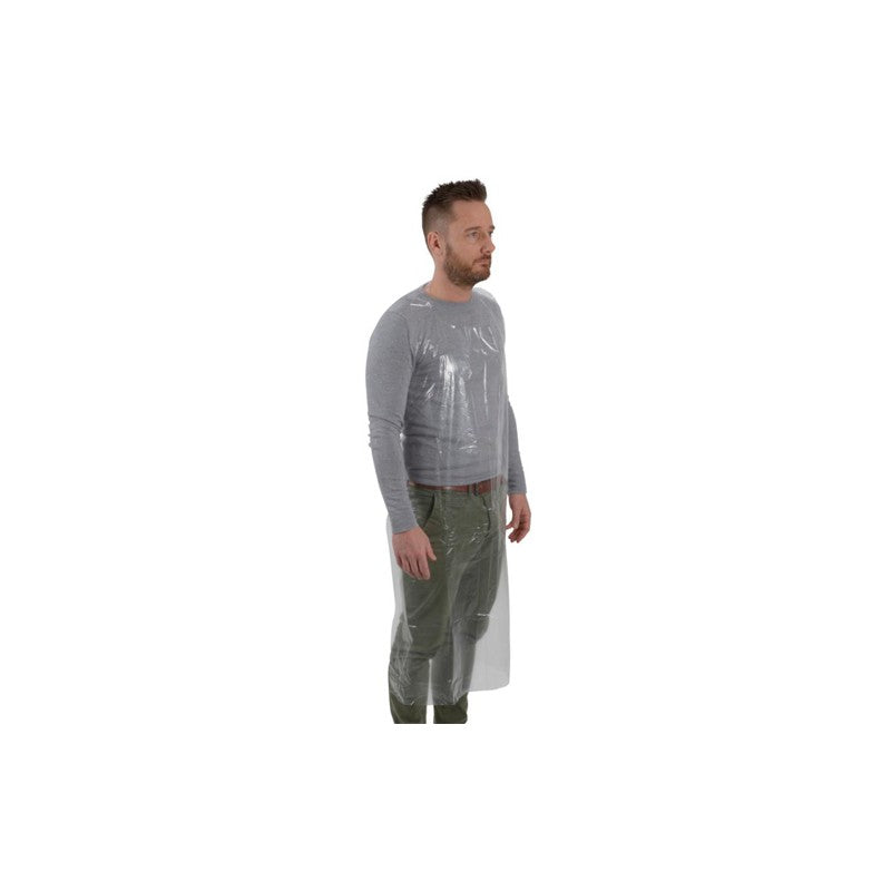 Abena - Tablier de protection transparent 125 x 81 cm - Boite de 50 pièces