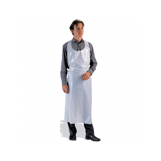 Abena - Tablier imperméable, pratique et écologique en polyéthylène 20 µm - Carton de 500 pièces