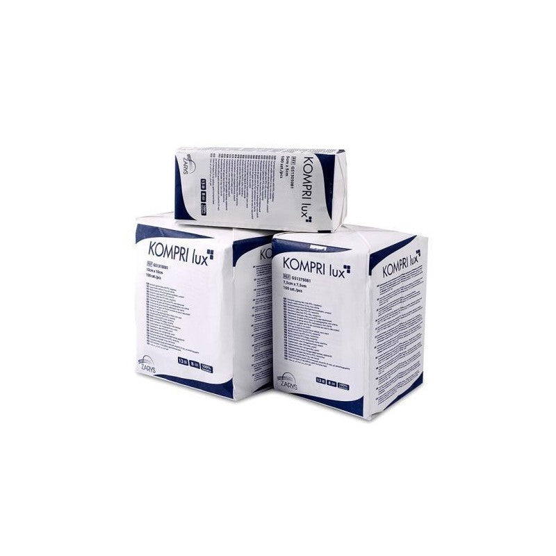 Compresse de gaze avec rayon X non stérile - 17 Fils - 16 Plis - Boite de 100 pièces