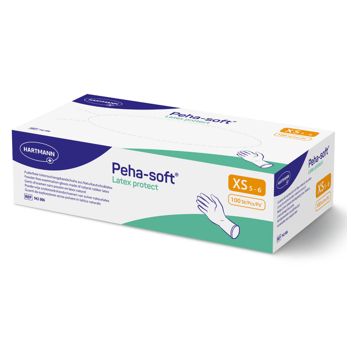HARTMANN - Gant d'examen en latex non poudré Peha-soft Protect - Boite de 100