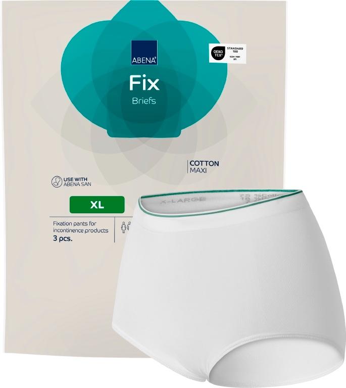 Abena - Sous-vêtements de maintien en coton - Fix Briefs Maxi - Par 3 pièces