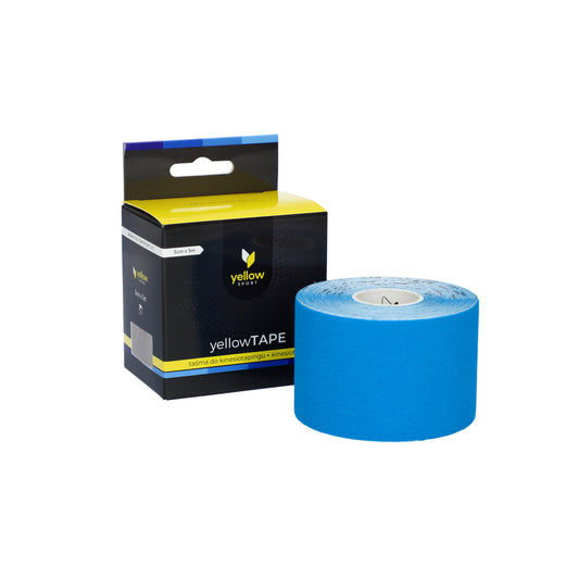Zarys yellowTAPE - Kinesiotape, non stérile, bleu, 5 cm x 5 m - Vendu à l’unité