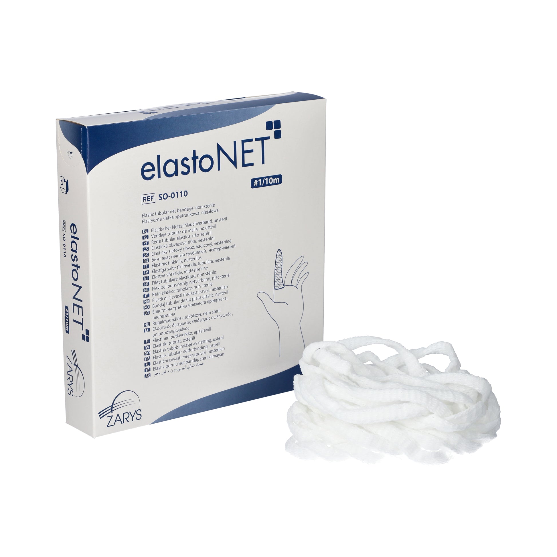 Zarys elastoNET Bandage tubulaire élastique en filet, non stérile n°1 10m - Carton de 15 unités