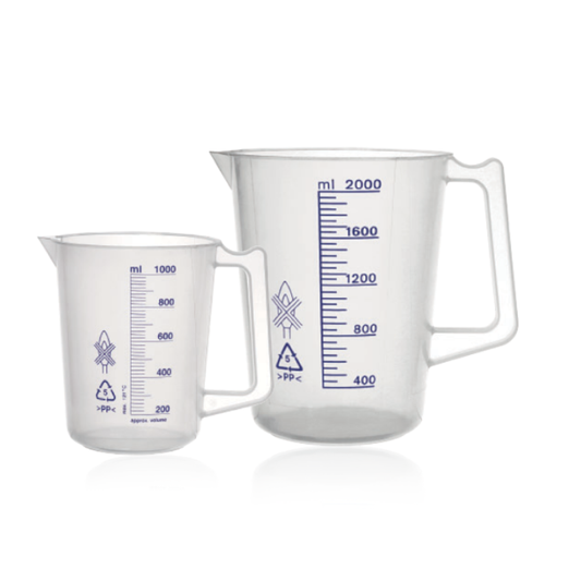 Citotest - Bécher avec graduation imprimée et poignée en PP - 1 Pièce