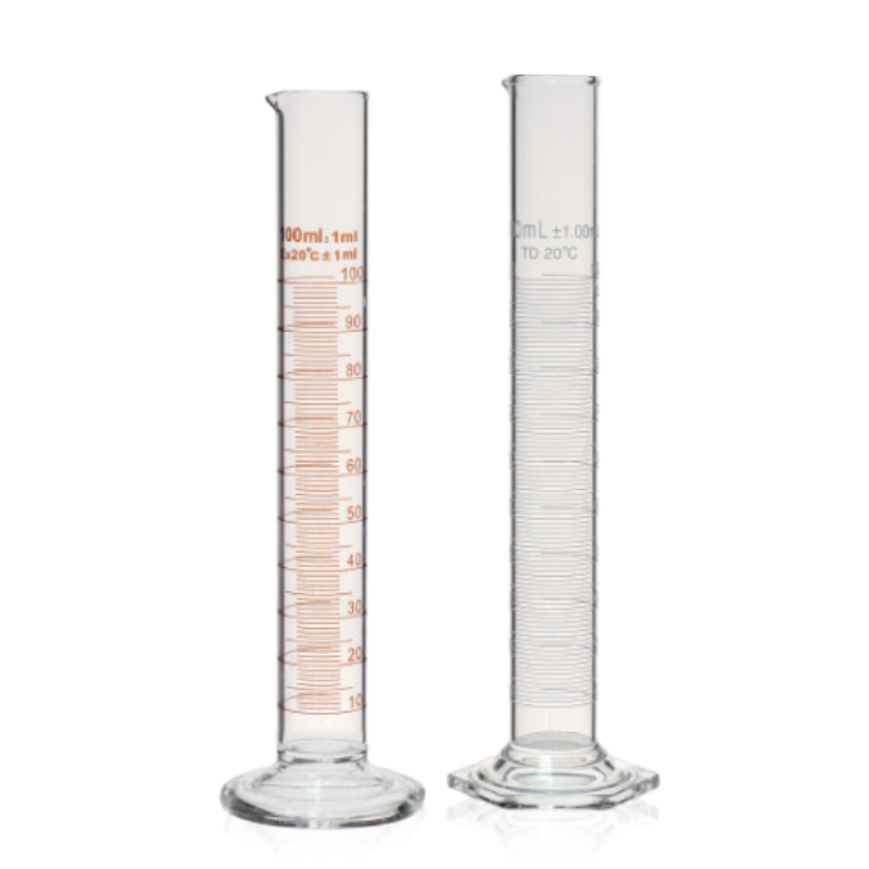 Citotest - Eprouvettes en verre, graduées - Boite de 2 pièces