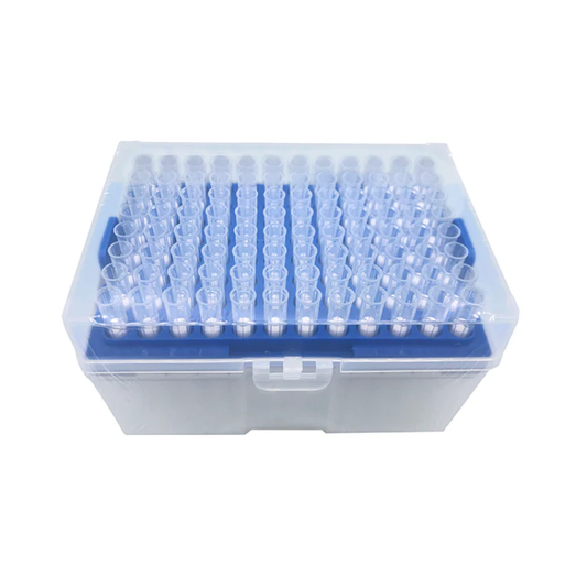 Pointe de pipette stérile 200μl - Rack de 96 pièces - Carton de 4800 pièces