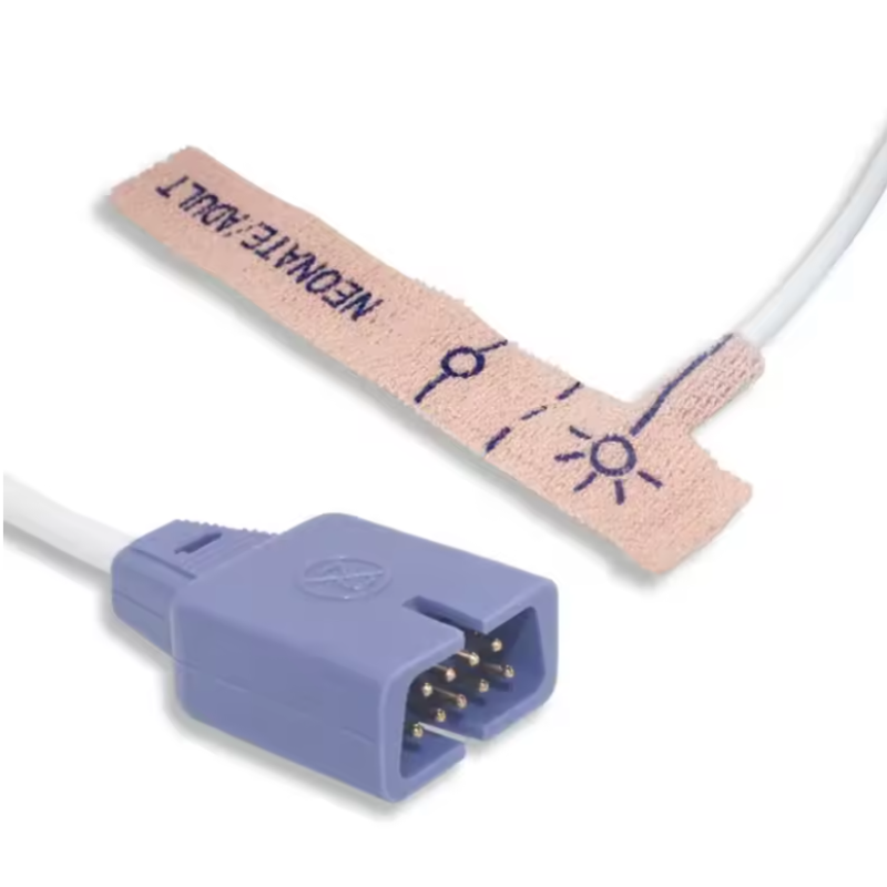Capteur / Sonde D'Oxymétrie De Pouls (SpO2) Pour Nellcor OxiMax - Clip D'Oreille Adulte - Câble 1m, Connecteur 9 Broches - Lot De 3 Neufs