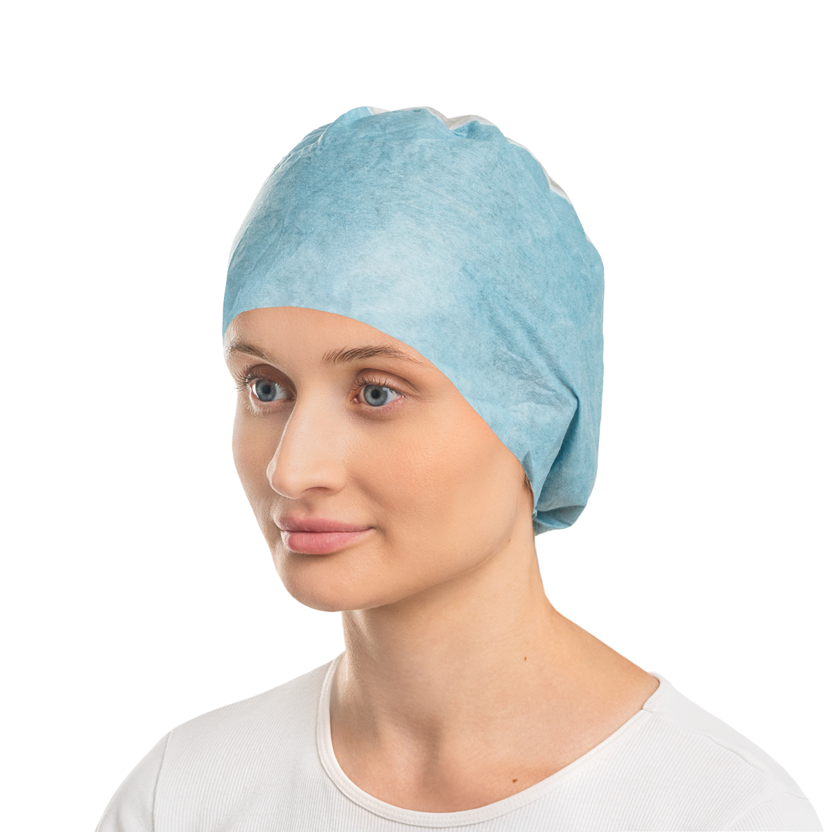 Zarys previoMedical - Chapeau chirurgical avec caoutchouc POLA, non stérile - Carton de 6 conditionnements de 100