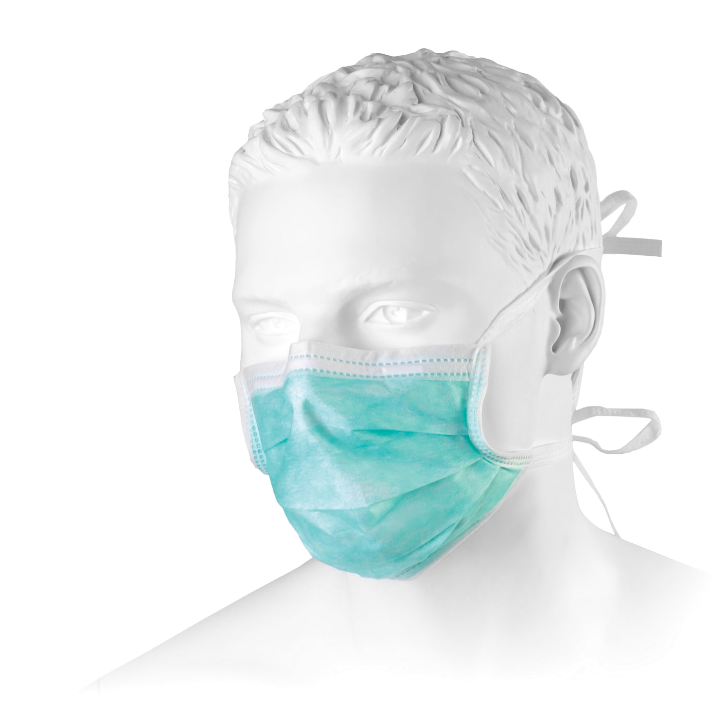 Zarys previoMedical - Masque chirurgical avec attaches, non stérile - Carton de 20 boîtes de 50