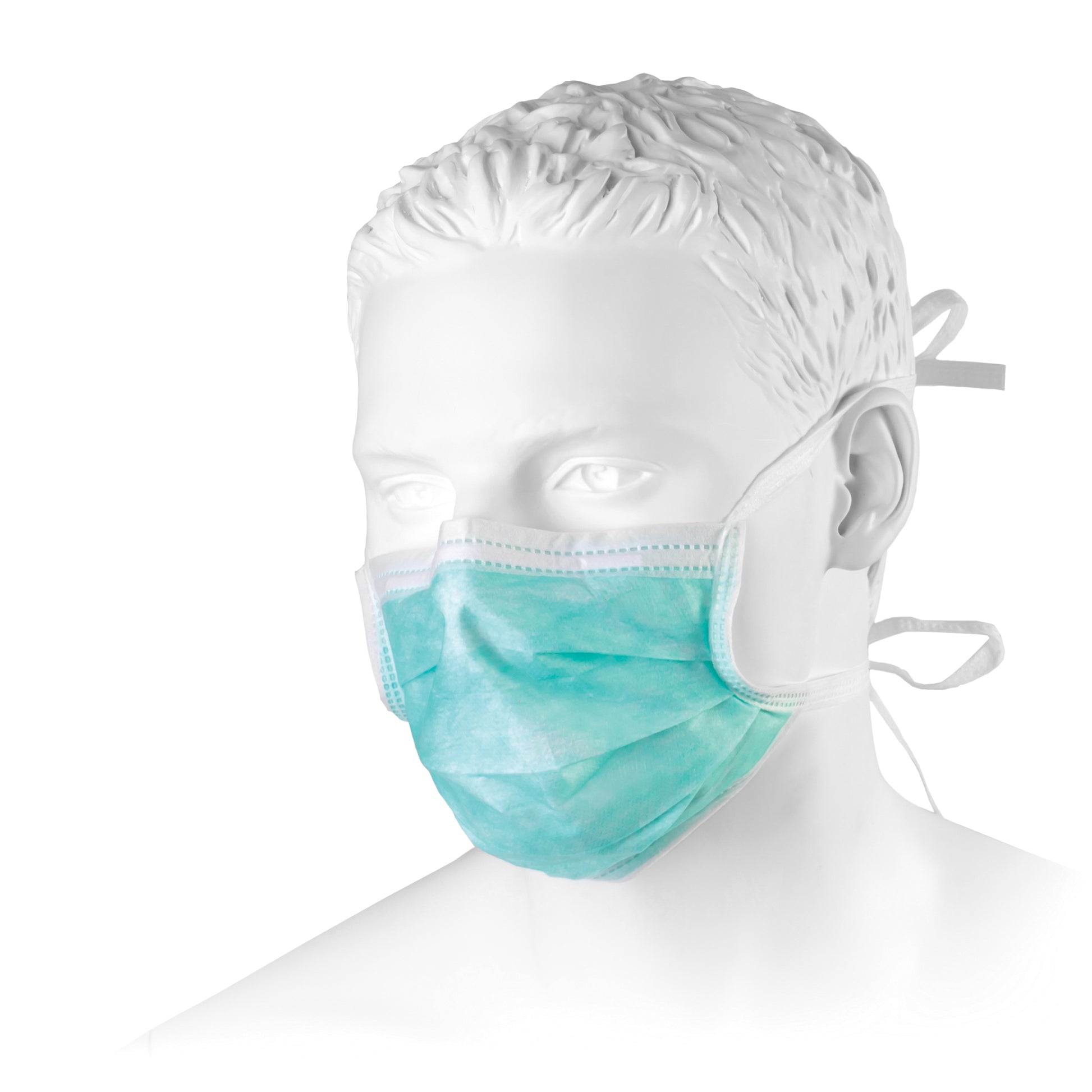 Zarys previoMedical - Masque chirurgical avec attaches, non stérile - Carton de 20 boîtes de 50
