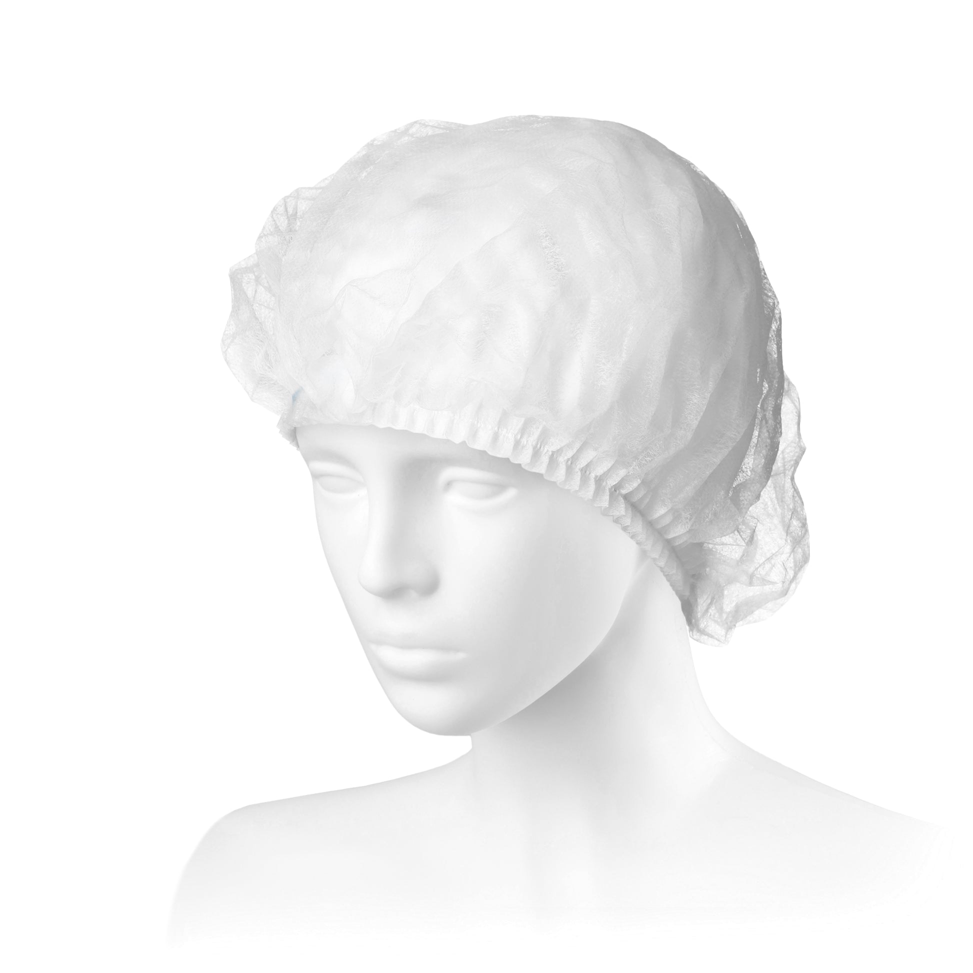 Zarys Bonnet d'infirmière type Clip, non-tissé, non stérile, blanc - Carton de 20 conditionnements de 100