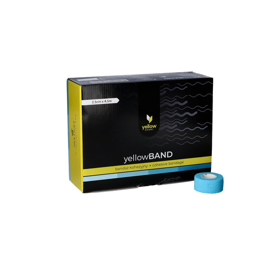 Zarys yellowBAND - Bandage cohésif, non stérile 2,5cm x 4,5m bleu clair - Boîte de 36 unités