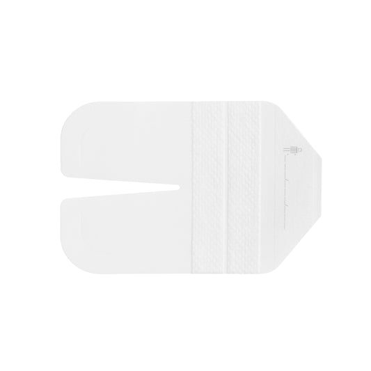 Zarys Pansement canule elastoDERM F-IV, film, avec cadre, avec incision en U, autocollant, stérile 9 cm x 7,2 cm - Boîte de 100