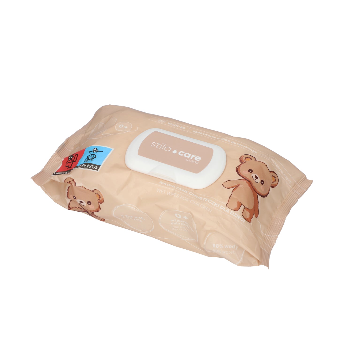 Zarys Stila care - Lingettes humides pour enfants - Carton de 16 conditionnements de 80