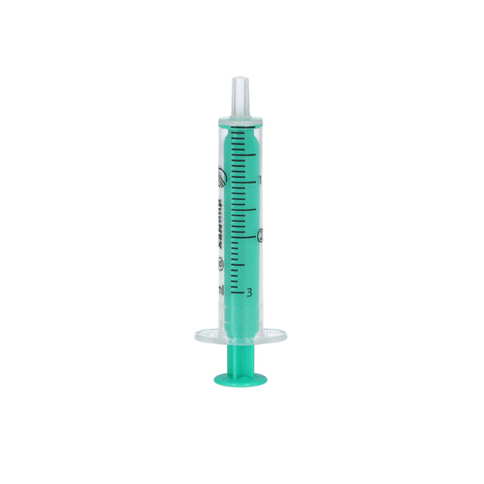 Zarys duoNEX - Seringue à usage unique, 2 parties, stérile 10 ml luer, piston vert, sans phtalates - Carton de 12 boîtes de 100
