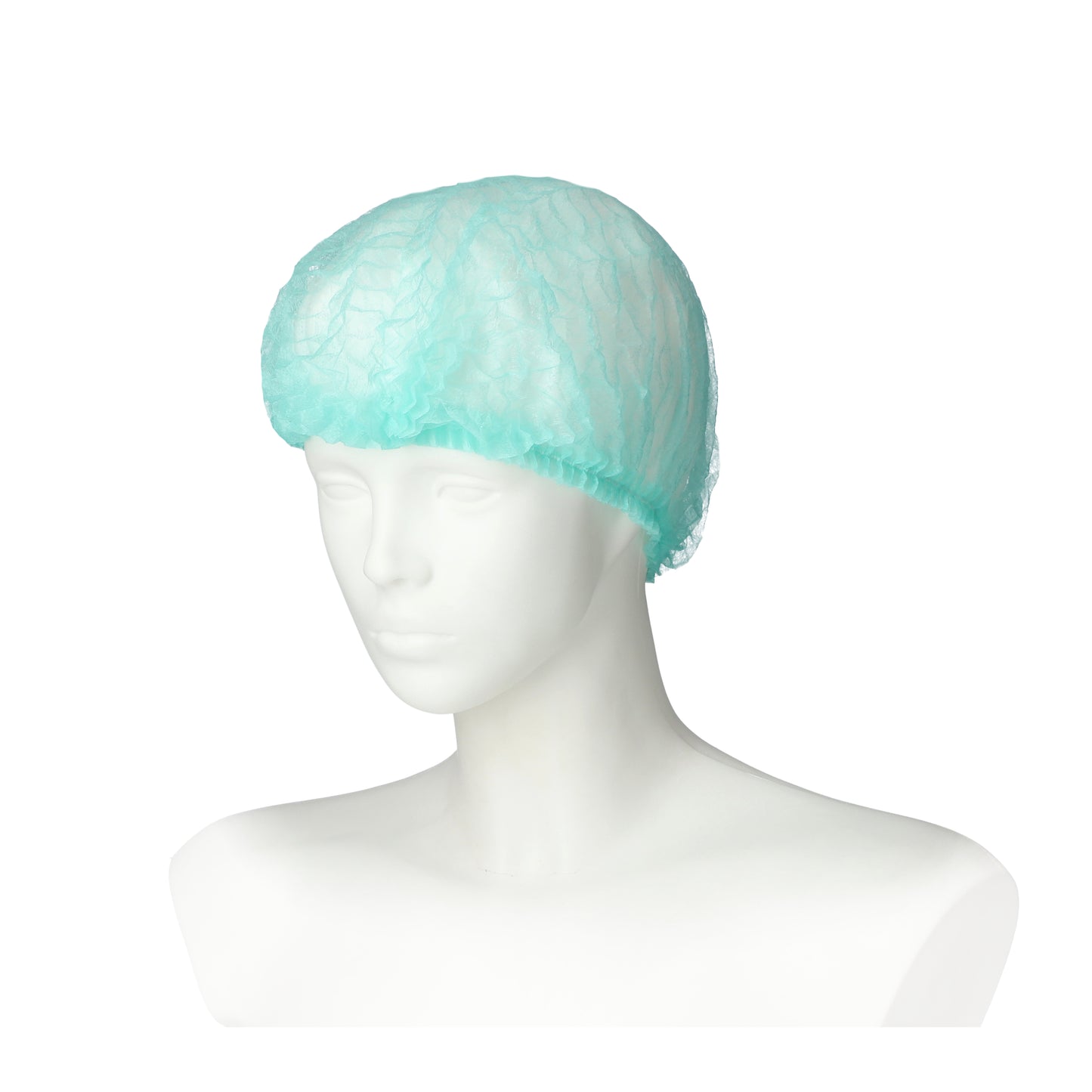 Zarys BETAtex - Calotte d'infirmière Type clip, non-tissé, non stérile, vert - Carton de 20 conditionnements de 100