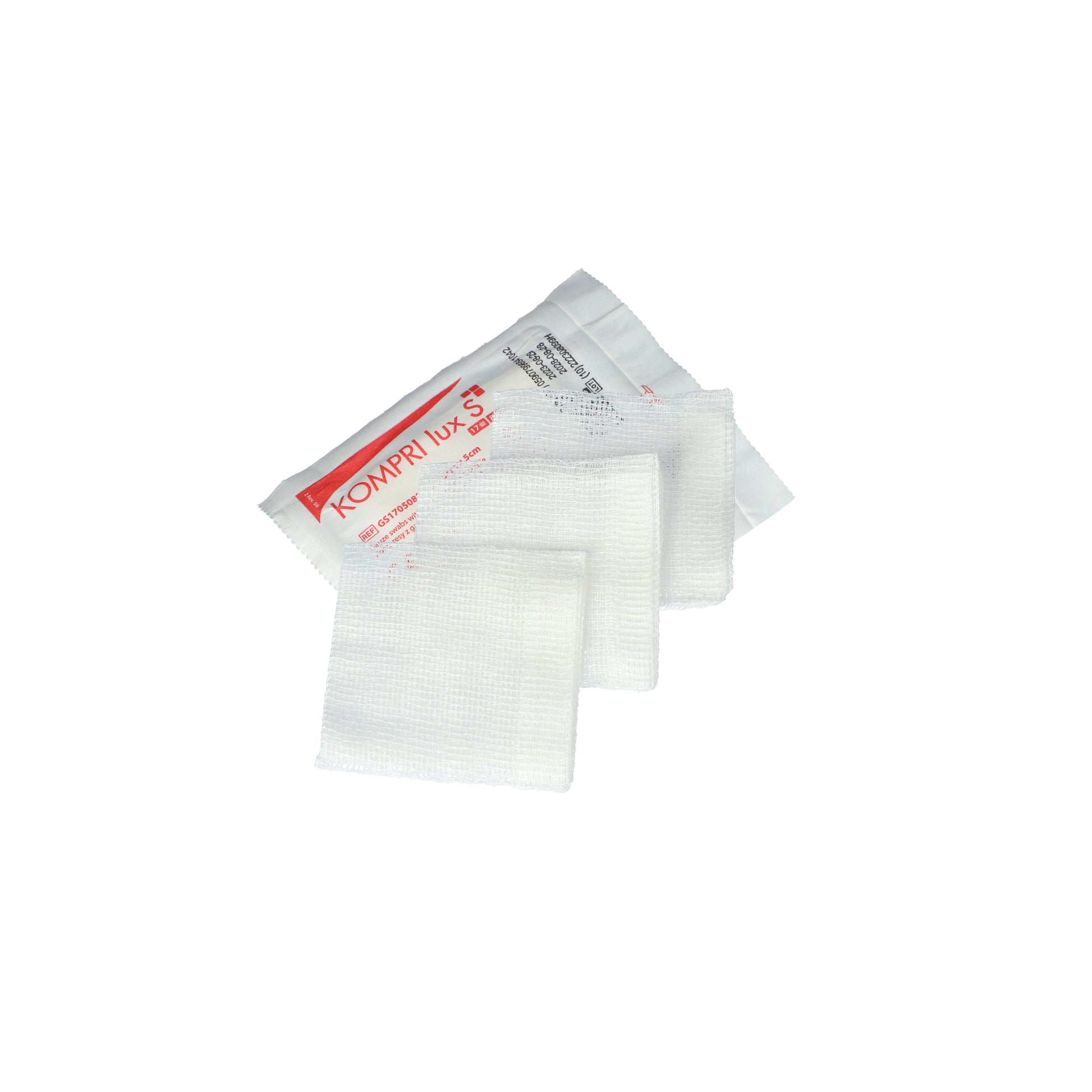 Zarys KOMPRI lux S compresses de gaze stériles sans fil radiodétectable 17ème 8 plis 5cmx5cm - Carton de 800 sachets de 2