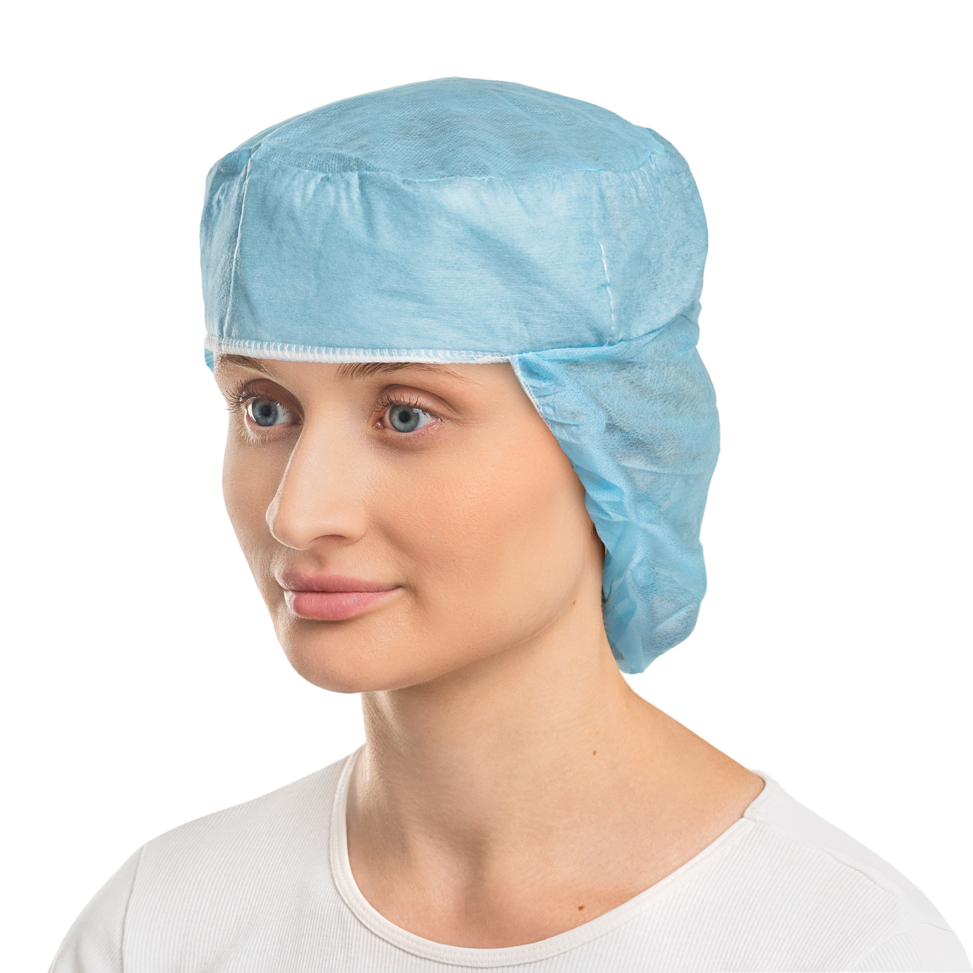 Zarys previoMedical - Casquette chirurgicale avec snood DORA long - non stérile - Carton de 6 conditionnements de 50