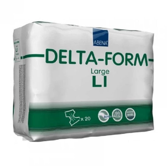 Abena - Couche adulte Delta-Form Niveau 1 - Large - Sachet de 20 pièces