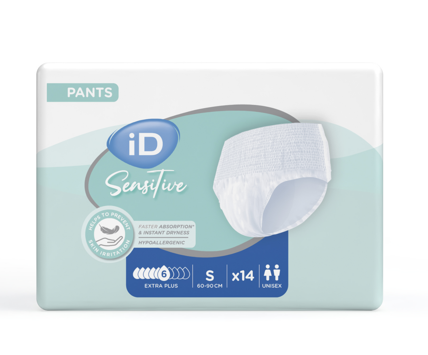 Ontex - Slip absorbant iD Pants Plus - Sachet de 14 pièces