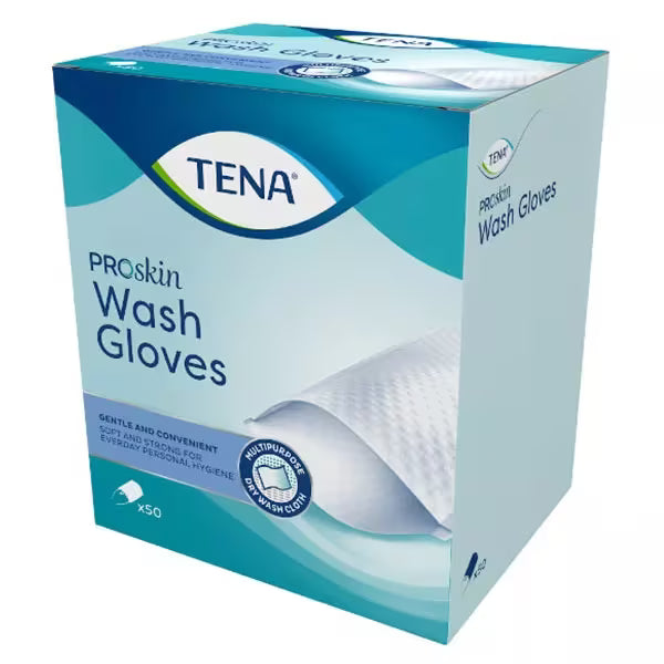 TENA – Gant de toilette  Soft et Strong - 50 gants
