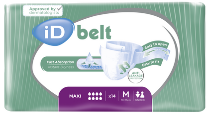 Ontex - Couches adultes à ceinture ID Belt Maxi - Sachet de 14 pièces