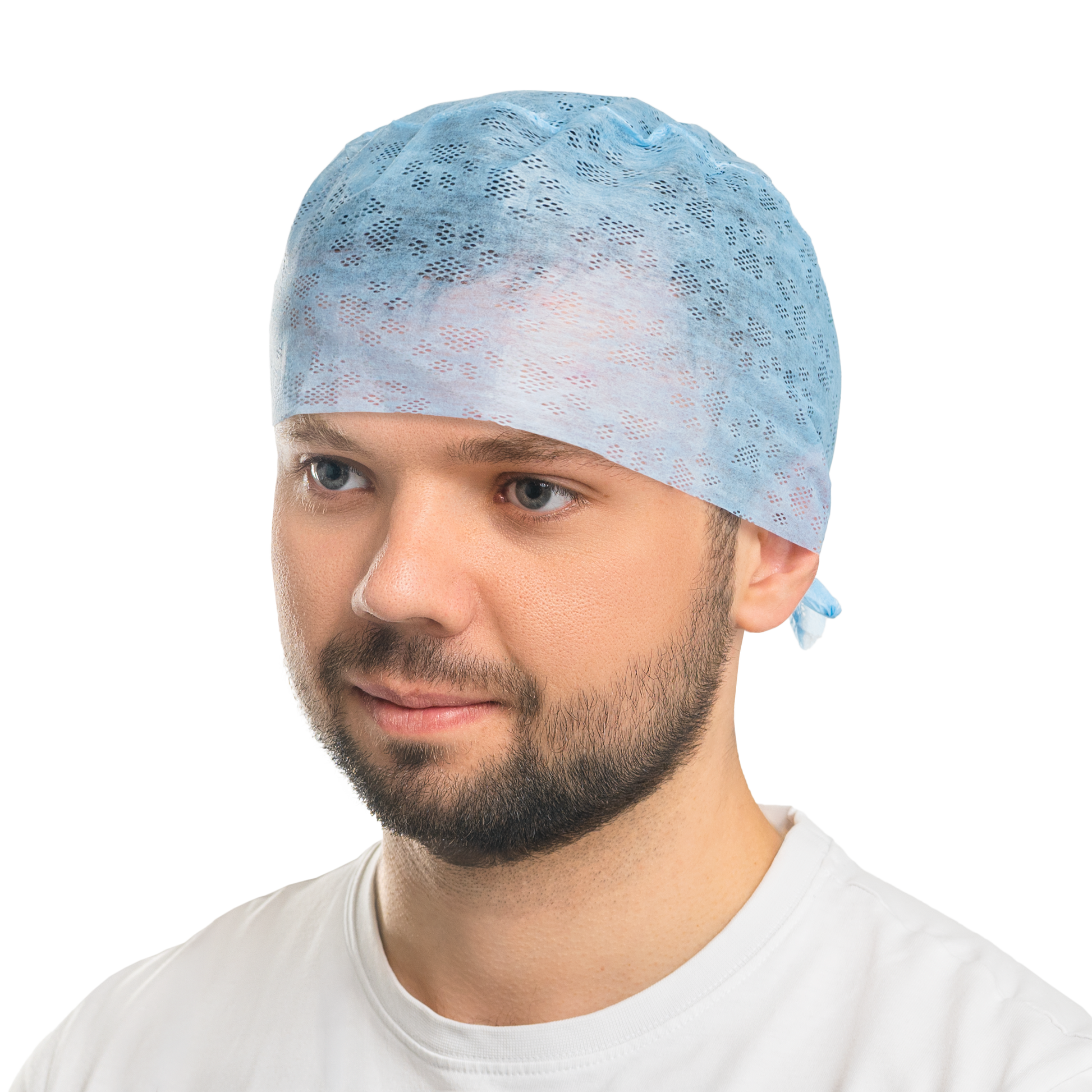 Zarys previoMedical - Calot chirurgical avec attaches SOL, non stérile - Carton de 6 conditionnements de 100