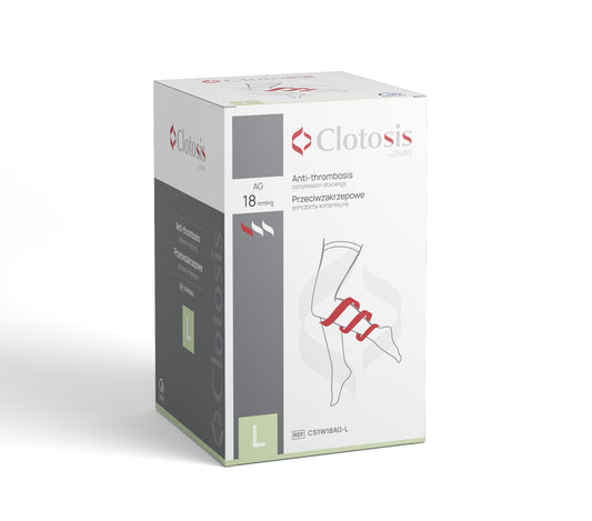 Zarys Clotosis 18 AG bas de contention anti-thrombose r.L - 1pair - Boîte de 10 sachets de 2