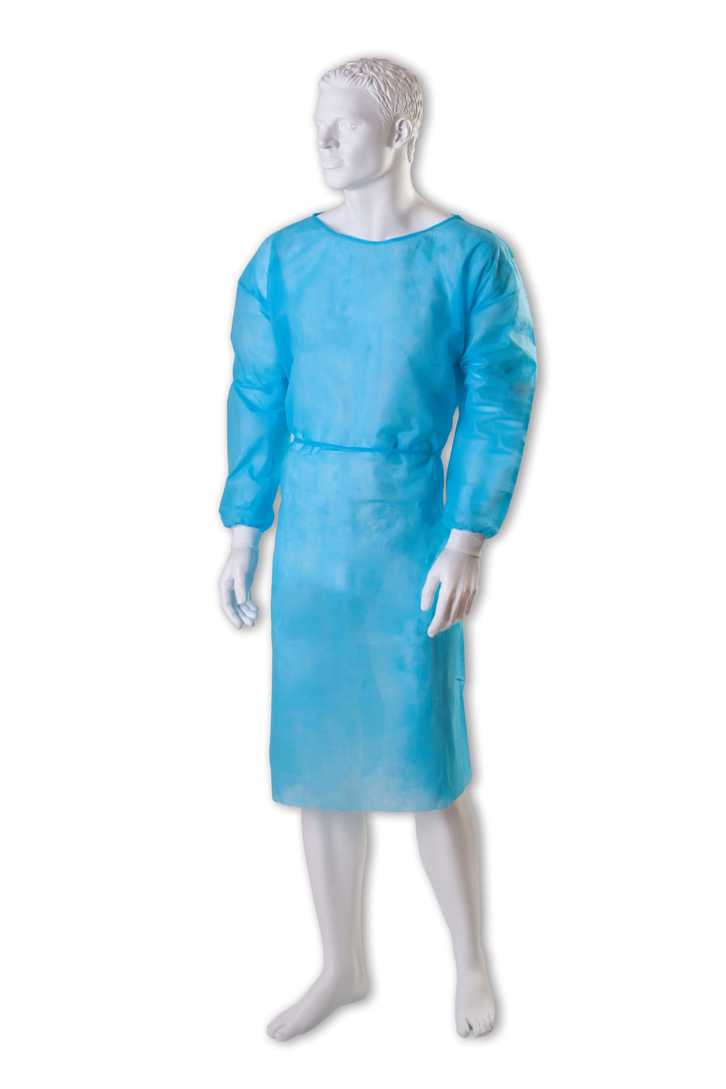 Zarys BETAtex - blouse d’isolement avec poignets tricotés, non-tissé, vert, non stérile, taille XXL, 25g - Boîte de 10