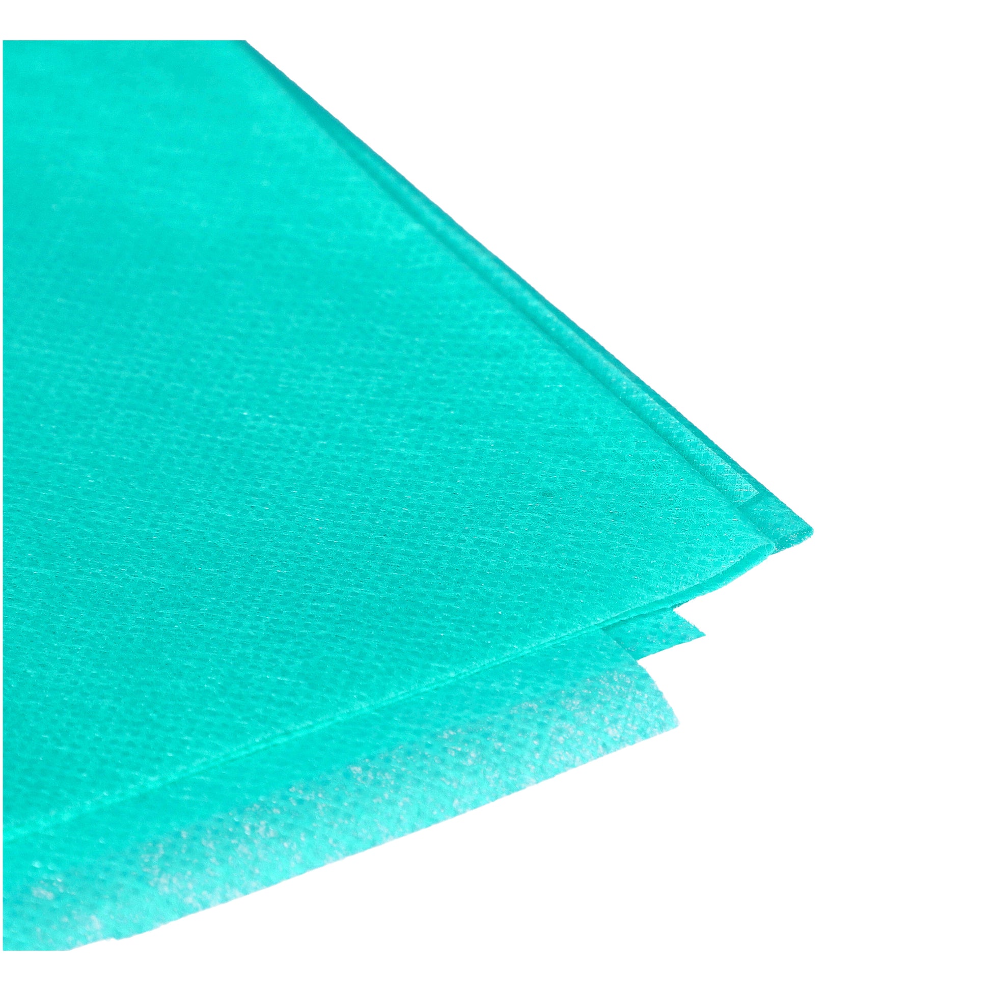 Zarys previoMedical - Drap de lit d'hôpital jetable, laminé, non stérile, vert 80x140cm - Carton de 20 conditionnements de 20