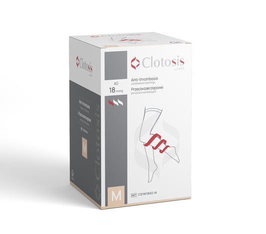 Zarys Bas de compression anti-thrombose Clotosis 18 AG r.M - 1pair - Boîte de 10 sachets de 2