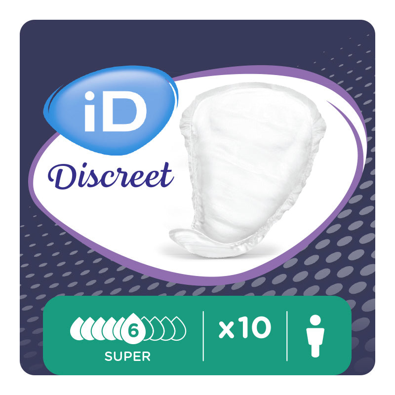 Ontex - Protection urinaire absorbante iD Discreet light for men Super - Sachet de 14 pièces