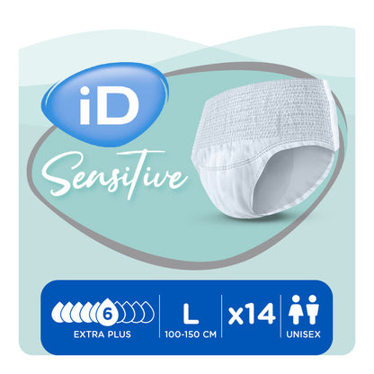 Ontex - Culotte absorbante iD Sensitive Pants Extra Plus L - Sachet de 14 pièces