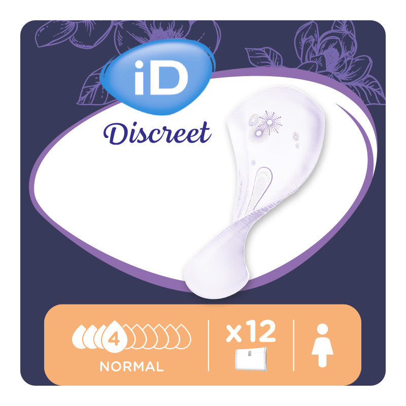 Ontex - Protection urinaire absorbante iD Discreet light Normal - Sachet de 12 pièces