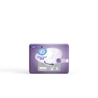 Ontex - Protection urinaire absorbante iD Discreet light Maxi Night - Sachet de 12 pièces - visuel 2
