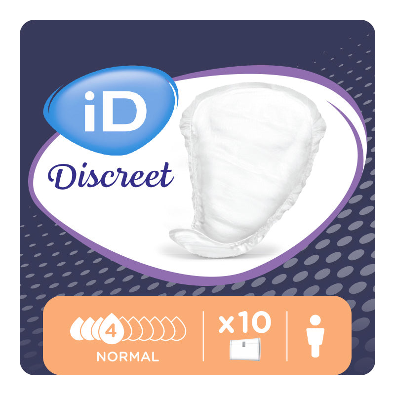 Ontex - Protection urinaire absorbante iD Discreet light for men Normal - Sachet de 10 pièces