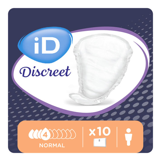 Ontex - Protection urinaire absorbante iD Discreet light for men Normal - Sachet de 10 pièces